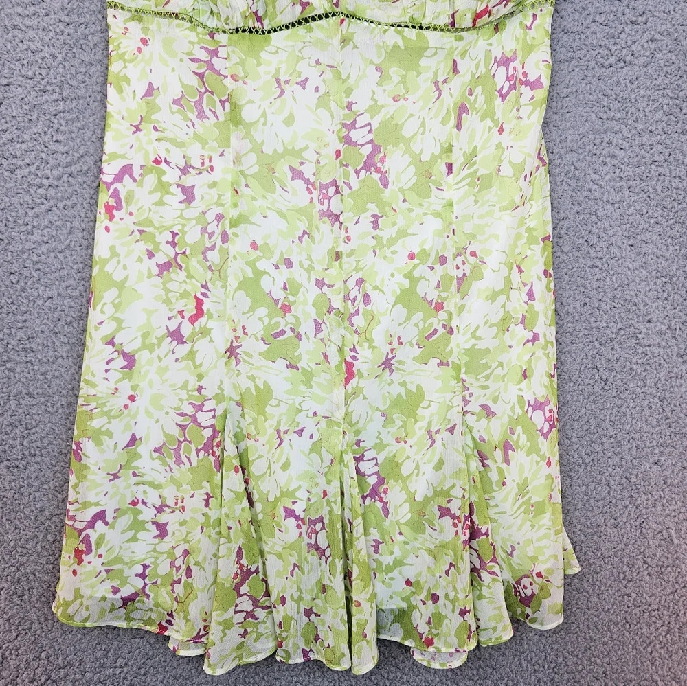 Likely Womens Gavina Green Pink White Mini Dress Sz 10 Date Night Summertime - Picture 5 of 12